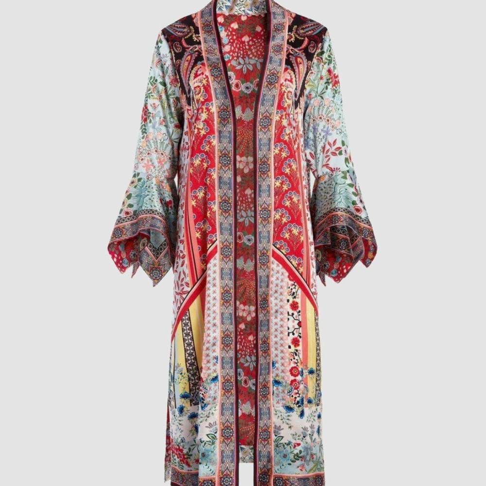 Alice + Olivia Red and Blue Robe Intimates